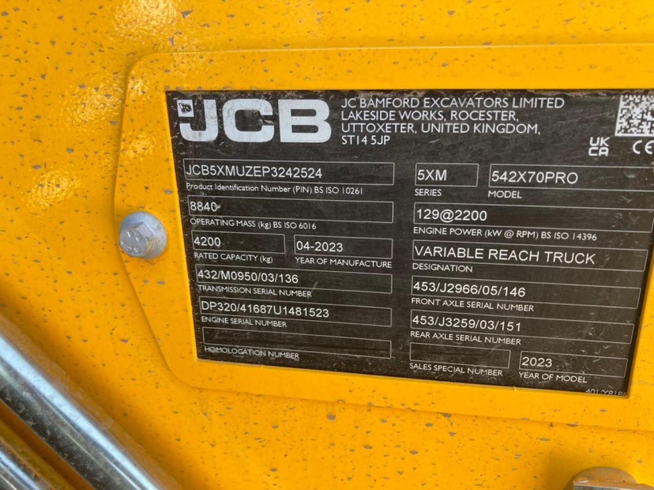 JCB 542-70 AGRI PRO - Telescopic handler: picture 5 JCB 542-70 AGRI PRO - Telescopic handler: picture 5