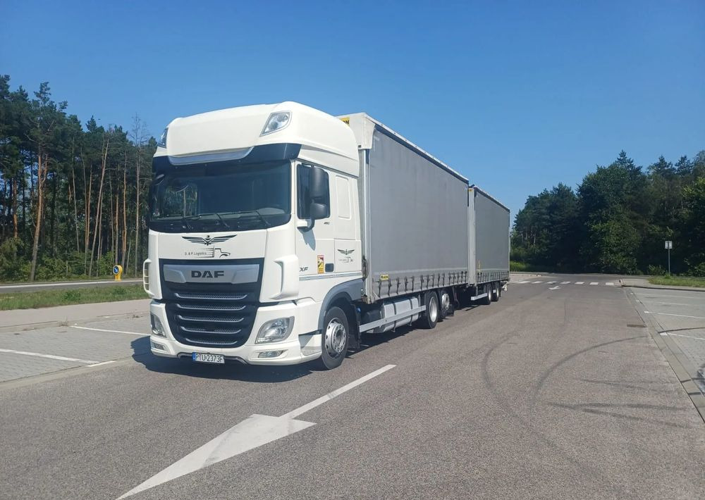 DAF XF 480 SUPER SPACE CAB / ZESTAW TANDEM PRZEJAZDOWY 120 M3 / SSC / ACC /EURO 6 - Curtain side truck: picture 5 DAF XF 480 SUPER SPACE CAB / ZESTAW TANDEM PRZEJAZDOWY 120 M3 / SSC / ACC /EURO 6 - Curtain side truck: picture 5