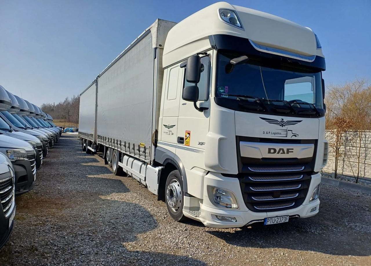 Curtain side truck DAF XF 480 SUPER SPACE CAB / ZESTAW TANDEM PRZEJAZDOWY 120m3: picture 11