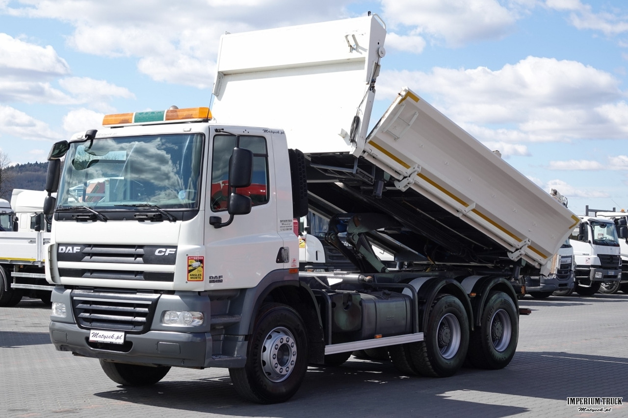 DAF CF 85.410 / 6X4 / WYWROTKA 2 STR / BORDMATIC / HYDROBURTA / MANUAL / SPROWADZONY - Tipper: picture 1 DAF CF 85.410 / 6X4 / WYWROTKA 2 STR / BORDMATIC / HYDROBURTA / MANUAL / SPROWADZONY - Tipper: picture 1