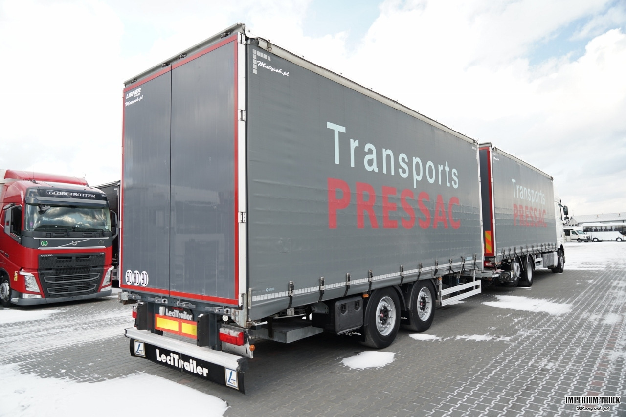 DAF XF 480 / ZESTAW TANDEM / 120 M3 / PRZEJAZDOWY / OŚ PODNOSZONA / OŚ SKRĘTNA / PODŁOGA SZYNA DESKA / WINDA DHOLLANDIA / KLIMA POSTOJOWA / + PRZYCZEPA LECITRAILER / OSIE SAF - Curtain side truck: picture 5 DAF XF 480 / ZESTAW TANDEM / 120 M3 / PRZEJAZDOWY / OŚ PODNOSZONA / OŚ SKRĘTNA / PODŁOGA SZYNA DESKA / WINDA DHOLLANDIA / KLIMA POSTOJOWA / + PRZYCZEPA LECITRAILER / OSIE SAF - Curtain side truck: picture 5