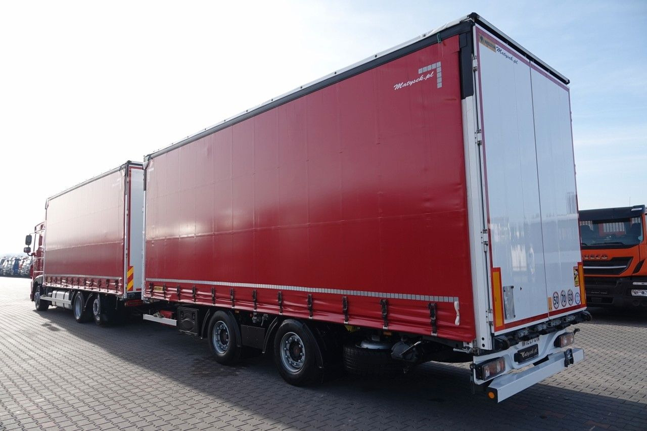 DAF XF 480 / ZESTAW TANDEM / 120 M3 / PRZEJAZDOWY / - Curtain side truck, Curtainsider trailer: picture 3 DAF XF 480 / ZESTAW TANDEM / 120 M3 / PRZEJAZDOWY / - Curtain side truck, Curtainsider trailer: picture 3