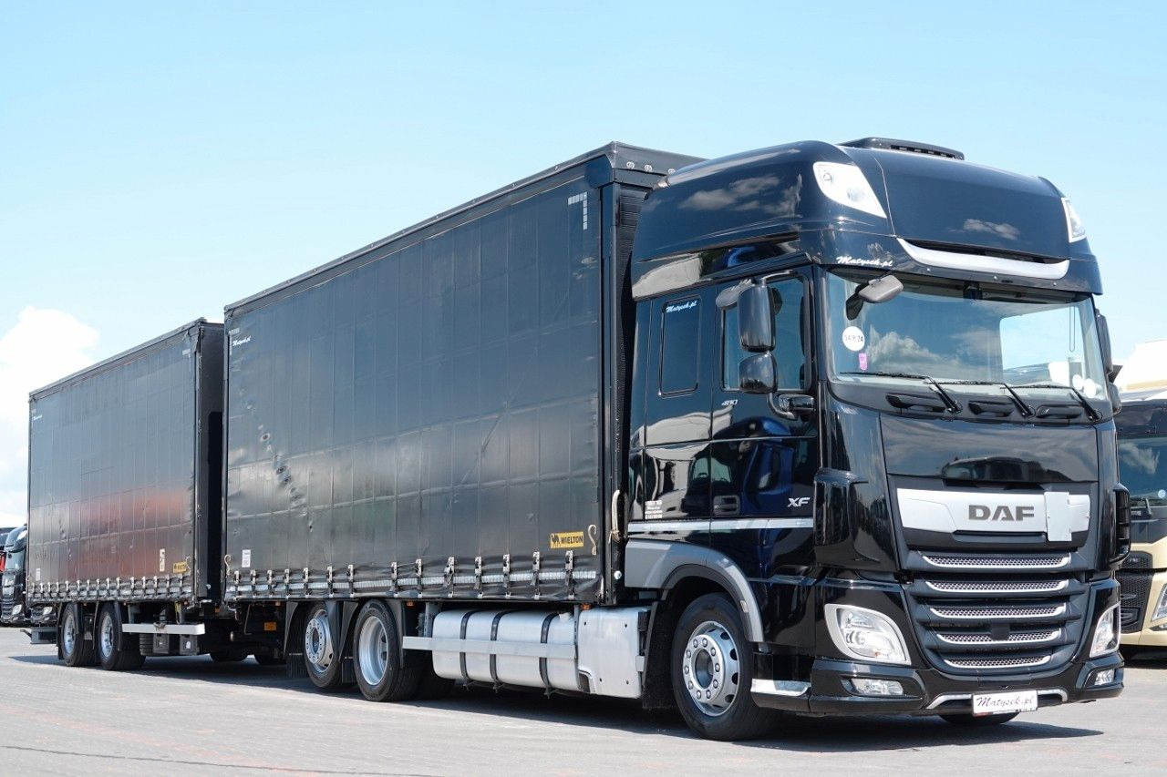 DAF XF 480 / ZESTAW TANDEM / 120 M3 / PRZEJAZDOWY / - Curtain side truck: picture 1 DAF XF 480 / ZESTAW TANDEM / 120 M3 / PRZEJAZDOWY / - Curtain side truck: picture 1