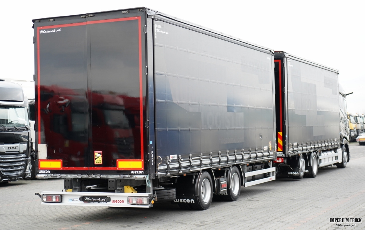 DAF XG 480 / ZESTAW TANDEM / 120 M3 / PRZEJAZDOWY / OŚ PODNOSZONA / KLIMA POSTOJOWA / WECON / SAF / 2023 R - Curtain side truck: picture 3 DAF XG 480 / ZESTAW TANDEM / 120 M3 / PRZEJAZDOWY / OŚ PODNOSZONA / KLIMA POSTOJOWA / WECON / SAF / 2023 R - Curtain side truck: picture 3