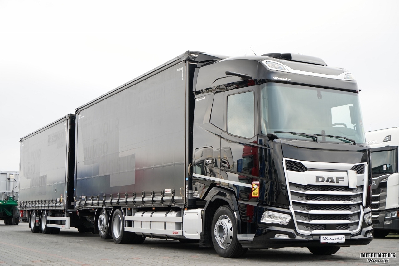 DAF XG 480 / ZESTAW TANDEM / 120 M3 / PRZEJAZDOWY / OŚ PODNOSZONA / KLIMA POSTOJOWA / WECON / SAF / 2023 R - Curtain side truck: picture 4 DAF XG 480 / ZESTAW TANDEM / 120 M3 / PRZEJAZDOWY / OŚ PODNOSZONA / KLIMA POSTOJOWA / WECON / SAF / 2023 R - Curtain side truck: picture 4