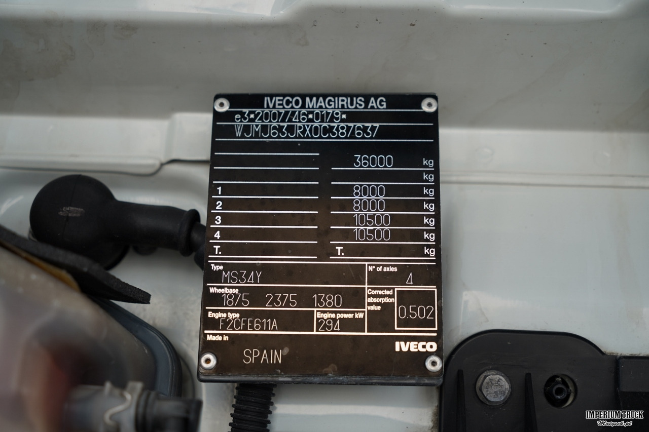 Concrete mixer truck IVECO 400 SL X-WAY STRALIS / 8X4 / BETONOMIESZARKA / IMER / OPONY 100 % / ALUFELGI /: picture 38