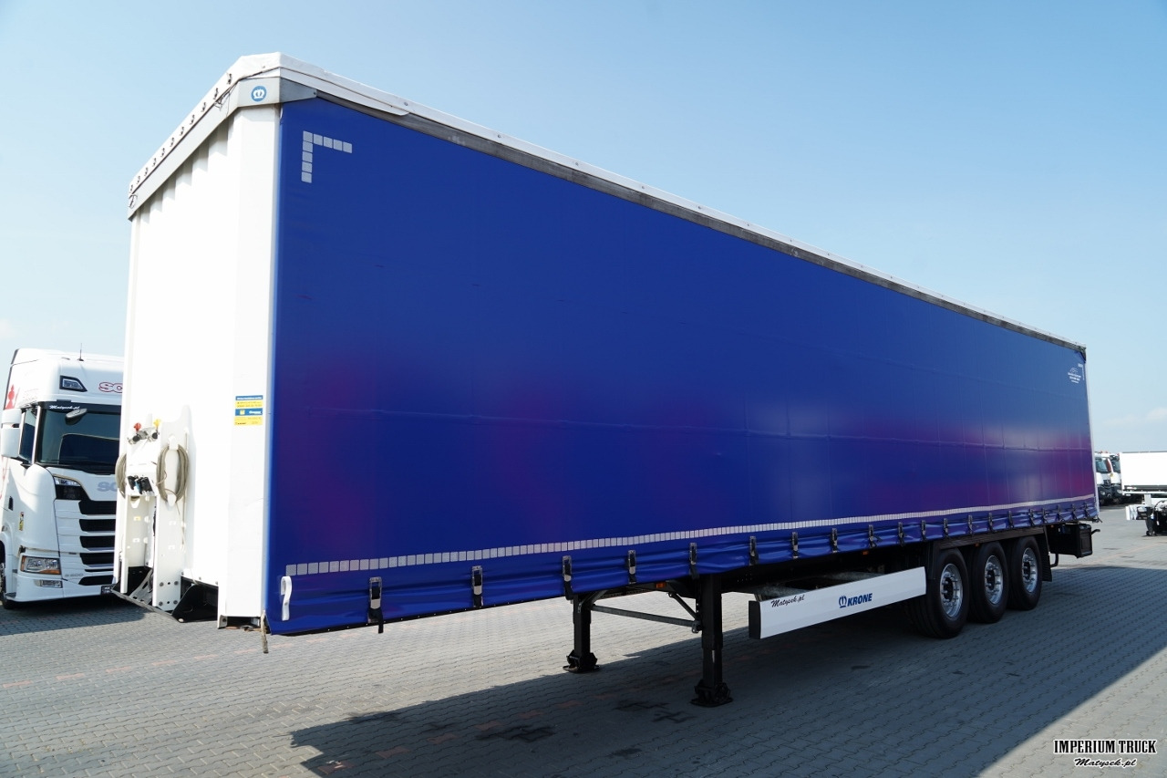 KRONE FIRANKA STANDARD / OŚ PODNOSZONA / DACH PODNOSOZNY / OPONY 100% / 2019 ROK - Curtainsider semi-trailer: picture 2 KRONE FIRANKA STANDARD / OŚ PODNOSZONA / DACH PODNOSOZNY / OPONY 100% / 2019 ROK - Curtainsider semi-trailer: picture 2