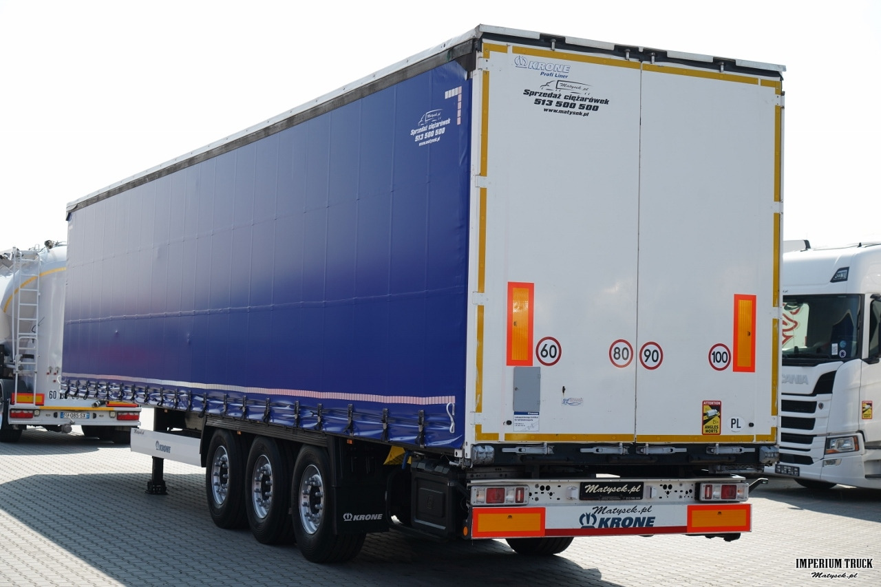 KRONE FIRANKA STANDARD / OŚ PODNOSZONA / DACH PODNOSOZNY / OPONY 100% / 2019 ROK - Curtainsider semi-trailer: picture 4 KRONE FIRANKA STANDARD / OŚ PODNOSZONA / DACH PODNOSOZNY / OPONY 100% / 2019 ROK - Curtainsider semi-trailer: picture 4