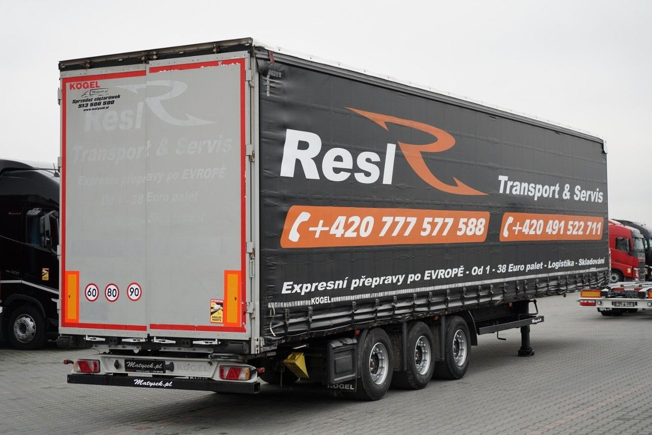 Curtainsider semi-trailer Kögel FIRANKA / MEGA / OŚ PODNOSZONA / OSIE SAF / DACH: picture 8