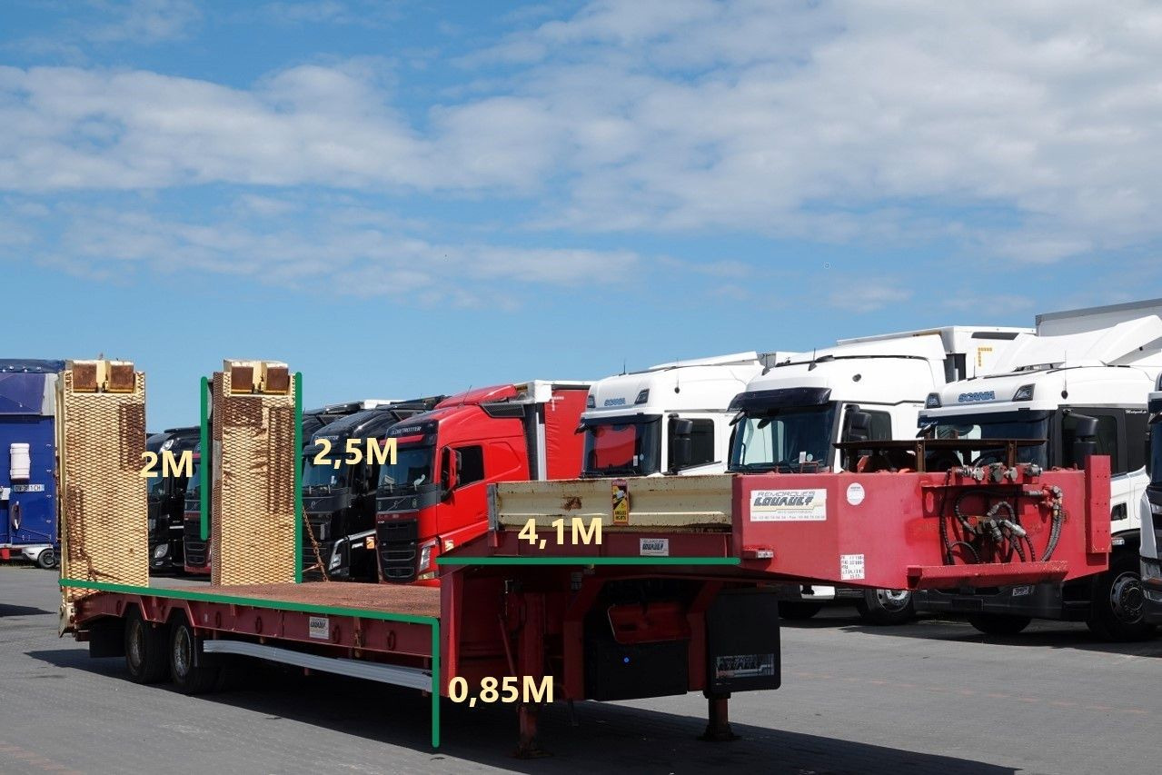 LAWETA NISKOPODWOZIOWA / NAJAZDY HYDRAULICZNE / - Low loader semi-trailer: picture 2 LAWETA NISKOPODWOZIOWA / NAJAZDY HYDRAULICZNE / - Low loader semi-trailer: picture 2