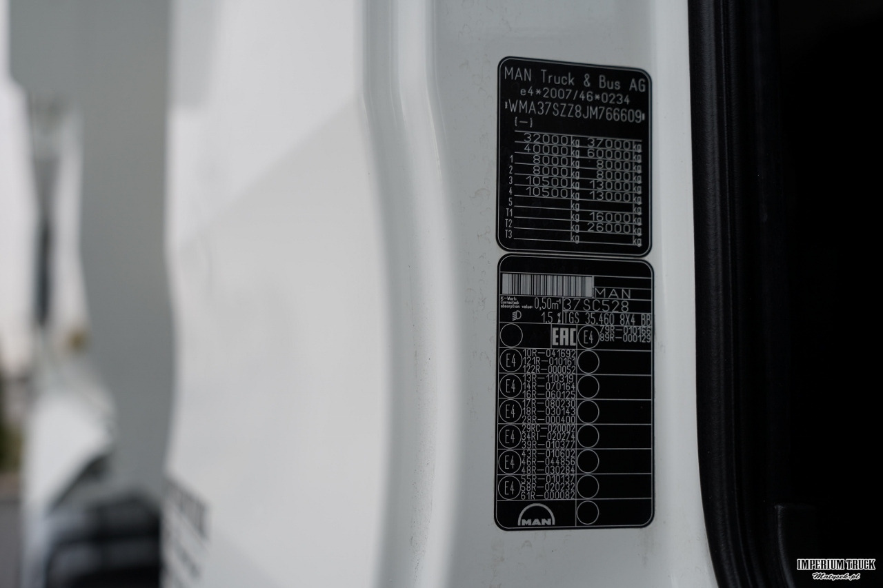 Tipper MAN TGS 35.460 / 8X4 / WYWROTKA TYLNOZSYPOWA / HYDROKLAPA / MEILLER KIPPER / AUTOMAT / EURO 6: picture 46
