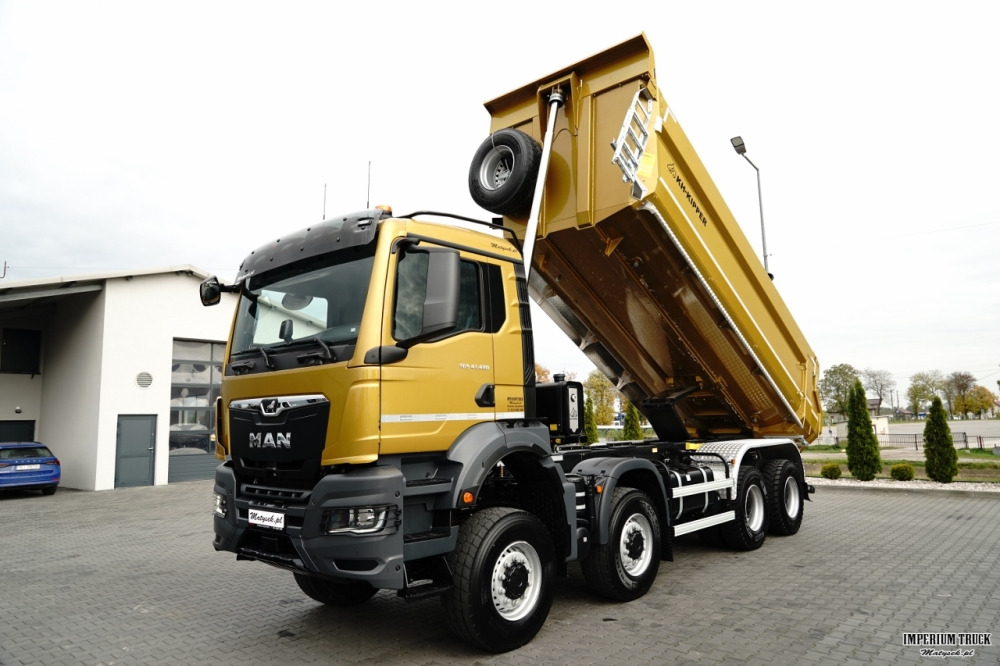 MAN TGS 41.480 / 8X6 / WYWROTKA / S1 - TYLNOZSYP / AUTOMAT / FABRYCZNIE NOWY / DOSTĘPNY OD RĘKI / BOGATE WYPOSAŻENIE / ZŁOTY METALIK / - Tipper: picture 3 MAN TGS 41.480 / 8X6 / WYWROTKA / S1 - TYLNOZSYP / AUTOMAT / FABRYCZNIE NOWY / DOSTĘPNY OD RĘKI / BOGATE WYPOSAŻENIE / ZŁOTY METALIK / - Tipper: picture 3