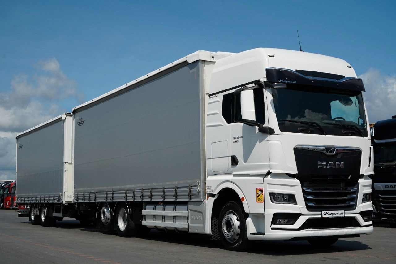 MAN TGX 26.470 / ZESTAW TANDEM 120 M3 / PRZEJAZDOWY - Curtain side truck: picture 4 MAN TGX 26.470 / ZESTAW TANDEM 120 M3 / PRZEJAZDOWY - Curtain side truck: picture 4