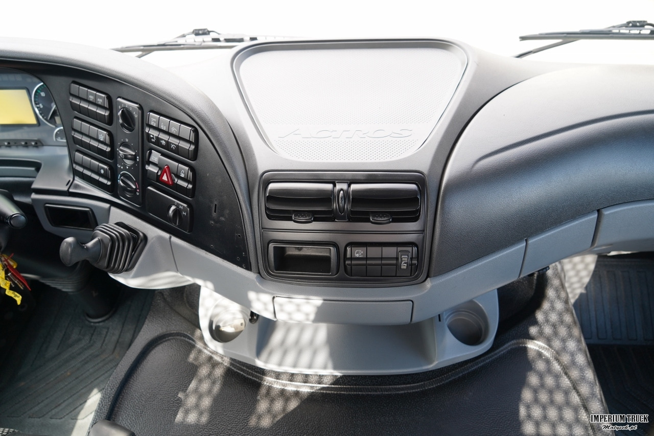 Dropside/ Flatbed truck, Crane truck MERCEDES ACTROS 2636 / 6x4 / SKRZYNIOWY 6,5 M + HDS HIAB 166 E-5 HIDUO / WYSUW 15 M / MOCNA PODŁOGA / STEROWANIE RADIOWE / ROTATOR / SPROWADZONY: picture 37