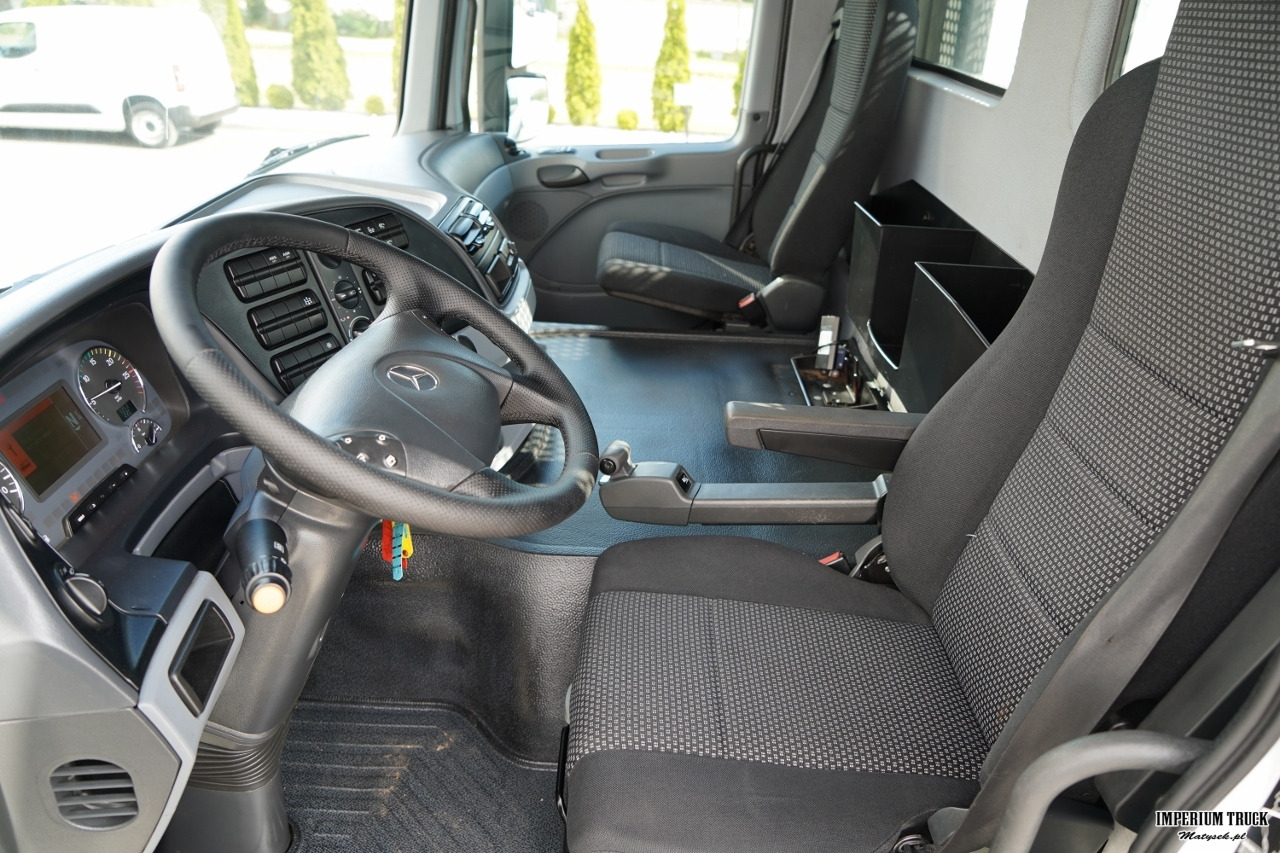 Dropside/ Flatbed truck, Crane truck MERCEDES ACTROS 2636 / 6x4 / SKRZYNIOWY 6,5 M + HDS HIAB 166 E-5 HIDUO / WYSUW 15 M / MOCNA PODŁOGA / STEROWANIE RADIOWE / ROTATOR / SPROWADZONY: picture 31