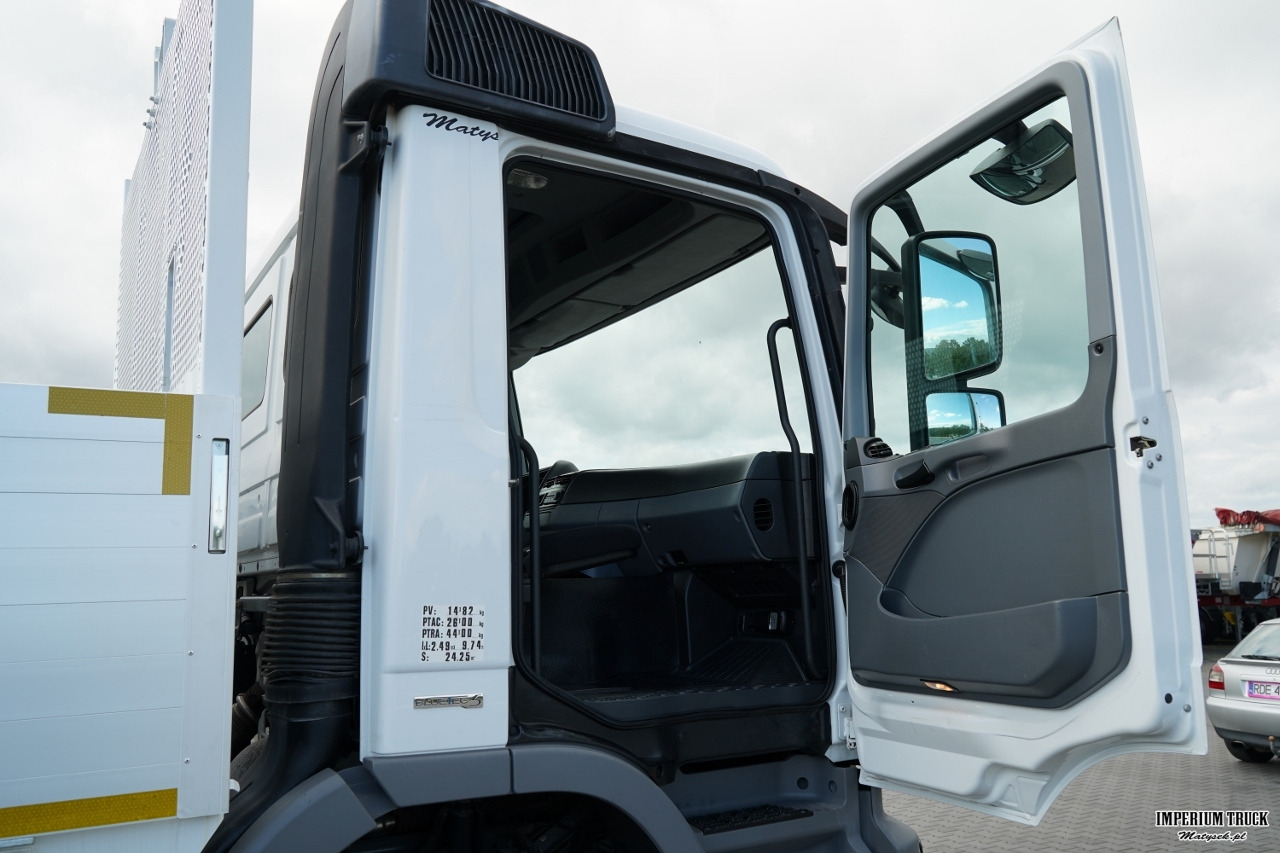 Dropside/ Flatbed truck, Crane truck MERCEDES ACTROS 2636 / 6x4 / SKRZYNIOWY 6,5 M + HDS HIAB 166 E-5 HIDUO / WYSUW 15 M / MOCNA PODŁOGA / STEROWANIE RADIOWE / ROTATOR / SPROWADZONY: picture 40