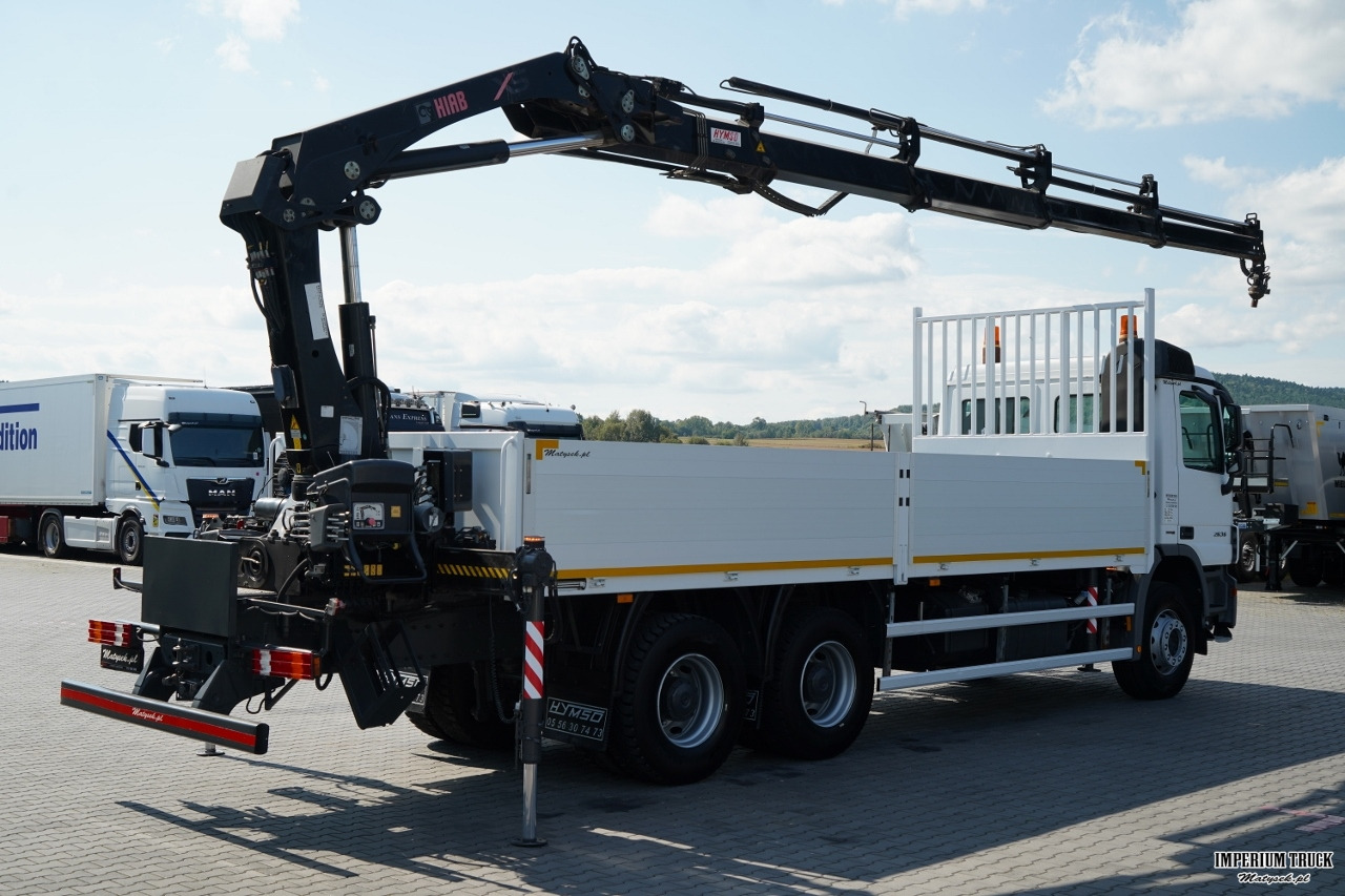 Dropside/ Flatbed truck, Crane truck MERCEDES ACTROS 2636 / 6x4 / SKRZYNIOWY 7 M + HDS HIAB 211- WYSÓW 12,6 M / MOCNA PODŁOGA / STEROWANIE RADIOWE / ROTATOR / SPROWADZONY: picture 7