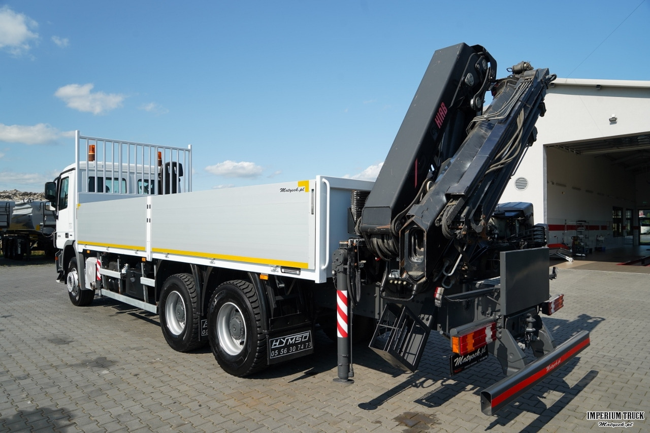 Dropside/ Flatbed truck, Crane truck MERCEDES ACTROS 2636 / 6x4 / SKRZYNIOWY 7 M + HDS HIAB 211- WYSÓW 12,6 M / MOCNA PODŁOGA / STEROWANIE RADIOWE / ROTATOR / SPROWADZONY: picture 13