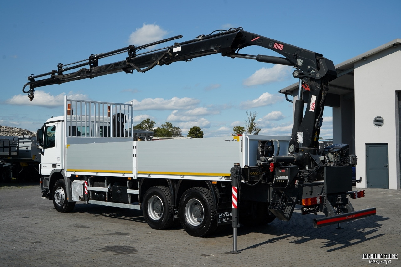 MERCEDES ACTROS 2636 / 6x4 / SKRZYNIOWY 7 M + HDS HIAB 211- WYSÓW 12,6 M / MOCNA PODŁOGA / STEROWANIE RADIOWE / ROTATOR / SPROWADZONY - Dropside/ Flatbed truck, Crane truck: picture 4 MERCEDES ACTROS 2636 / 6x4 / SKRZYNIOWY 7 M + HDS HIAB 211- WYSÓW 12,6 M / MOCNA PODŁOGA / STEROWANIE RADIOWE / ROTATOR / SPROWADZONY - Dropside/ Flatbed truck, Crane truck: picture 4