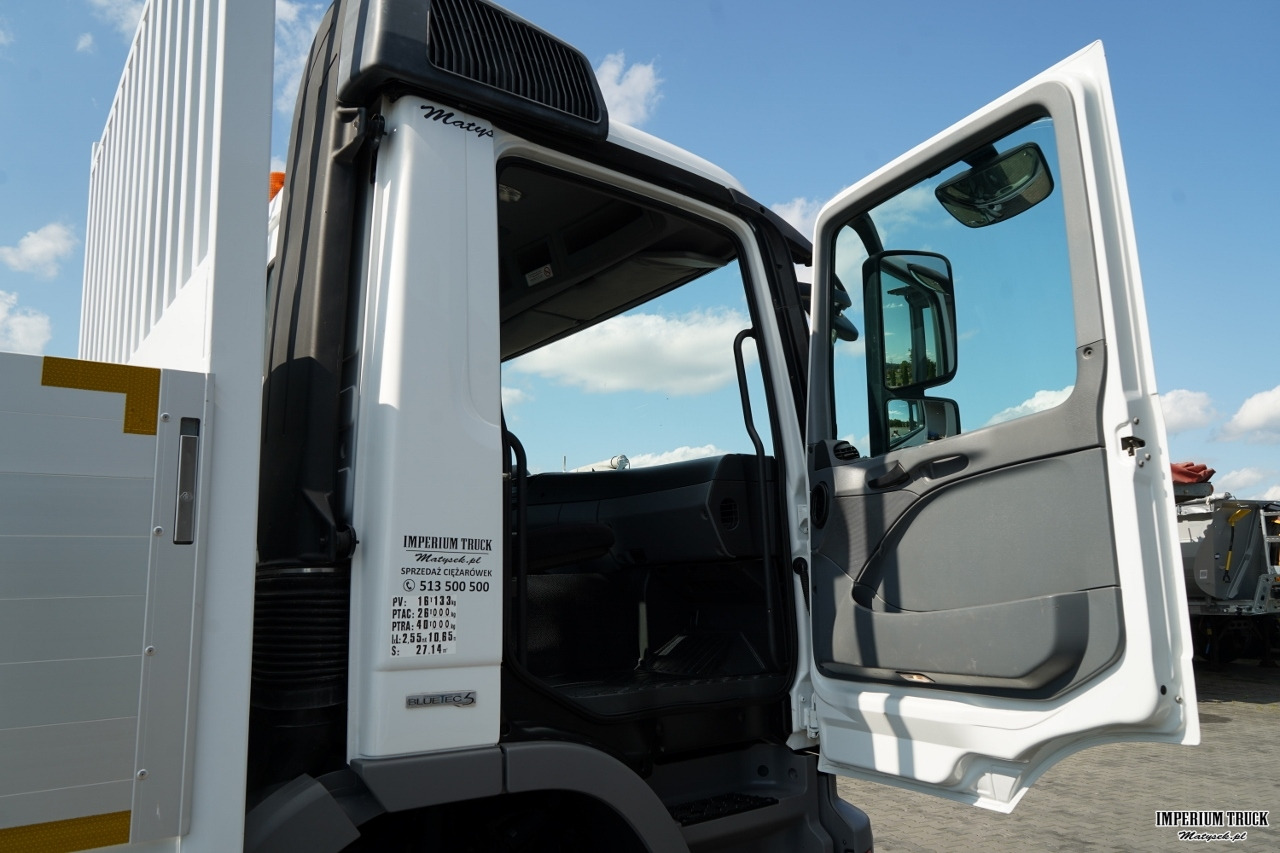 Dropside/ Flatbed truck, Crane truck MERCEDES ACTROS 2636 / 6x4 / SKRZYNIOWY 7 M + HDS HIAB 211- WYSÓW 12,6 M / MOCNA PODŁOGA / STEROWANIE RADIOWE / ROTATOR / SPROWADZONY: picture 43