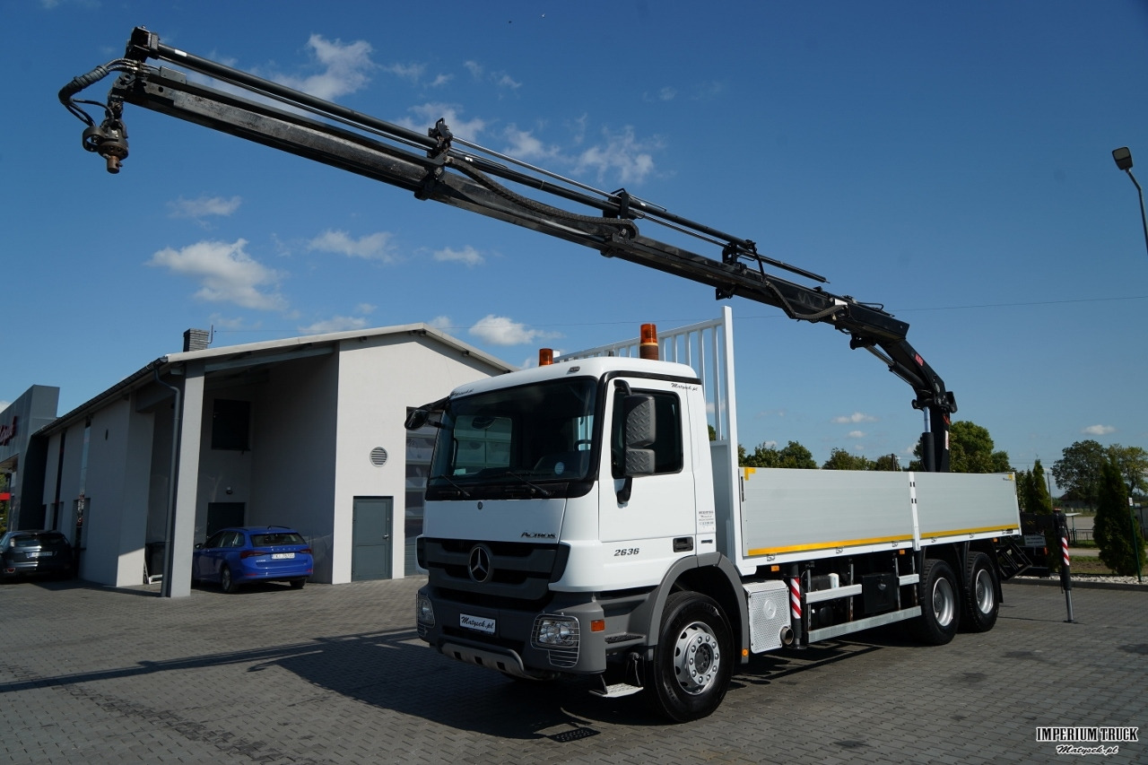 MERCEDES ACTROS 2636 / 6x4 / SKRZYNIOWY 7 M + HDS HIAB 211- WYSÓW 12,6 M / MOCNA PODŁOGA / STEROWANIE RADIOWE / ROTATOR / SPROWADZONY - Dropside/ Flatbed truck, Crane truck: picture 2 MERCEDES ACTROS 2636 / 6x4 / SKRZYNIOWY 7 M + HDS HIAB 211- WYSÓW 12,6 M / MOCNA PODŁOGA / STEROWANIE RADIOWE / ROTATOR / SPROWADZONY - Dropside/ Flatbed truck, Crane truck: picture 2