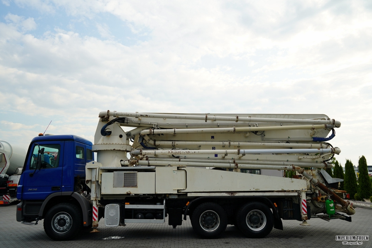 MERCEDES ACTROS 2636 / POMPA SERMAC 5Z37 / 37 METRÓW / STEROWANIE RADIOWE / EPS + SPRZĘGŁO - Concrete pump truck: picture 3 MERCEDES ACTROS 2636 / POMPA SERMAC 5Z37 / 37 METRÓW / STEROWANIE RADIOWE / EPS + SPRZĘGŁO - Concrete pump truck: picture 3