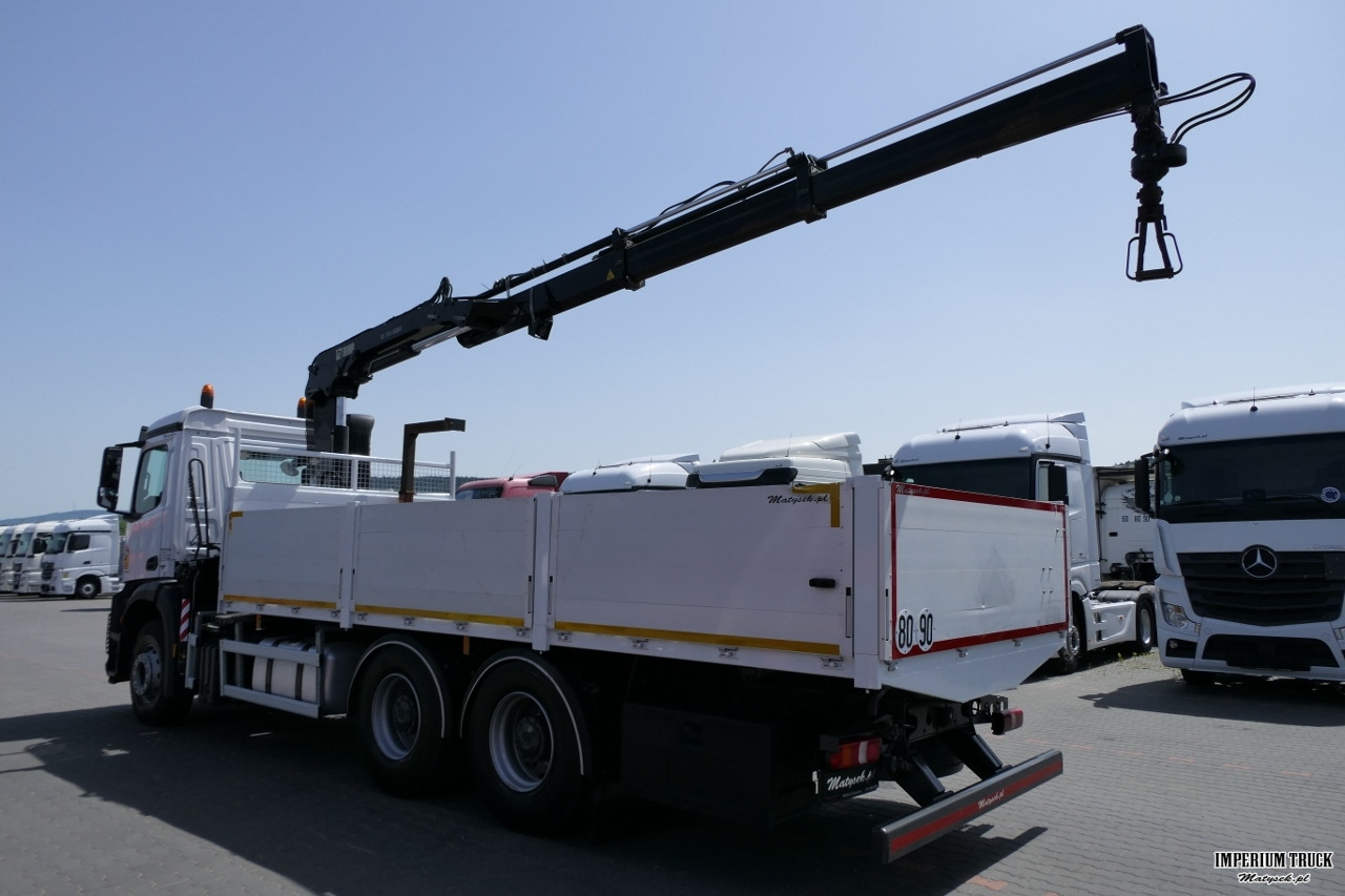 MERCEDES AROCS 2633 / 6X4 / SKRZYNIA 6,55 M + HDS HIAB 144 / STEROWANIE RADIOWE / ROTATOR / WIDŁY - Dropside/ Flatbed truck, Crane truck: picture 4 MERCEDES AROCS 2633 / 6X4 / SKRZYNIA 6,55 M + HDS HIAB 144 / STEROWANIE RADIOWE / ROTATOR / WIDŁY - Dropside/ Flatbed truck, Crane truck: picture 4
