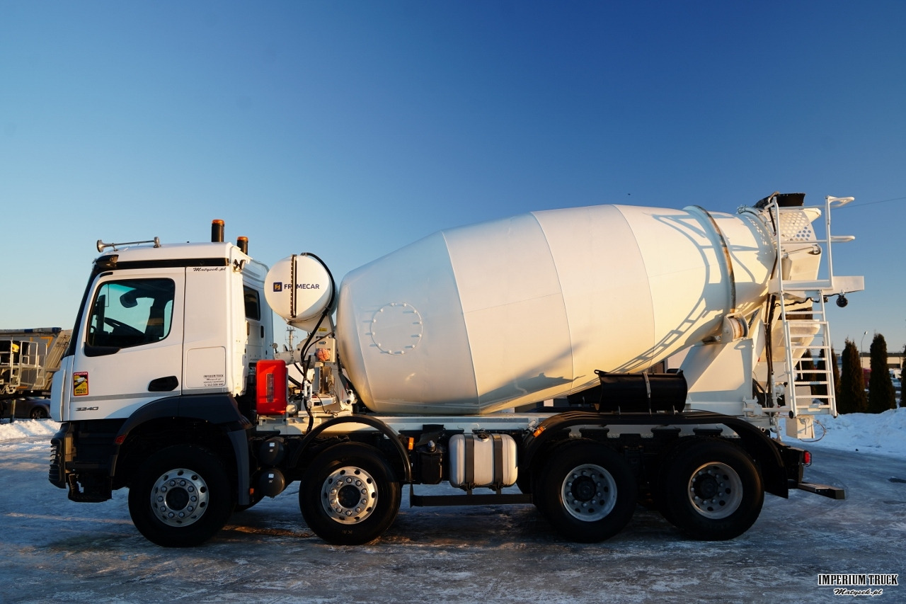 MERCEDES AROCS 3240 / GRUSZKA 9M3 / 8x4 / BETONOMIESZARKA / AUTOMAT / KAMERY / ALUFELGI / - Concrete mixer truck: picture 3 MERCEDES AROCS 3240 / GRUSZKA 9M3 / 8x4 / BETONOMIESZARKA / AUTOMAT / KAMERY / ALUFELGI / - Concrete mixer truck: picture 3