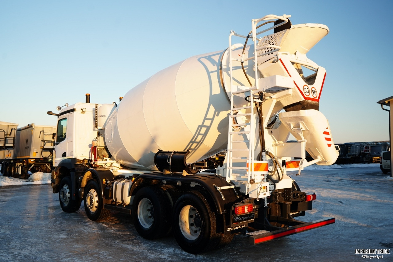 MERCEDES AROCS 3240 / GRUSZKA 9M3 / 8x4 / BETONOMIESZARKA / AUTOMAT / KAMERY / ALUFELGI / - Concrete mixer truck: picture 4 MERCEDES AROCS 3240 / GRUSZKA 9M3 / 8x4 / BETONOMIESZARKA / AUTOMAT / KAMERY / ALUFELGI / - Concrete mixer truck: picture 4