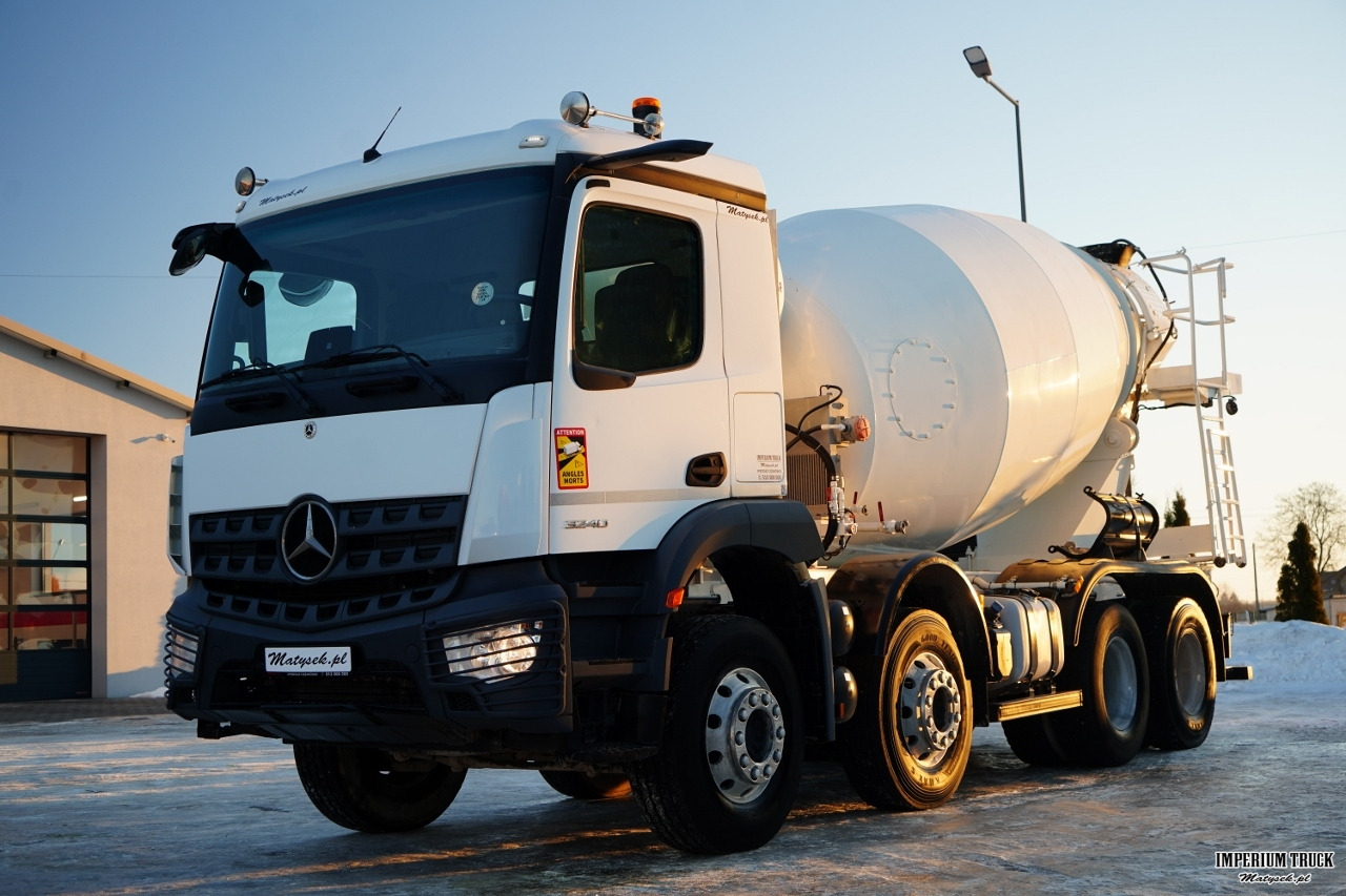 MERCEDES AROCS 3240 / GRUSZKA 9M3 / 8x4 / BETONOMIESZARKA / AUTOMAT / KAMERY / ALUFELGI / - Concrete mixer truck: picture 1 MERCEDES AROCS 3240 / GRUSZKA 9M3 / 8x4 / BETONOMIESZARKA / AUTOMAT / KAMERY / ALUFELGI / - Concrete mixer truck: picture 1