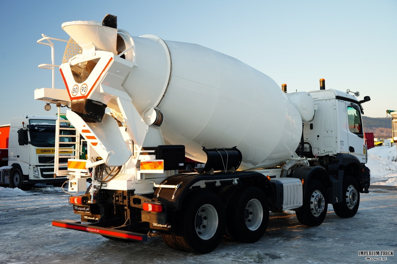 MERCEDES AROCS 3240 / GRUSZKA 9M3 / 8x4 / BETONOMIESZARKA / AUTOMAT / KAMERY / ALUFELGI / - Concrete mixer truck: picture 5 MERCEDES AROCS 3240 / GRUSZKA 9M3 / 8x4 / BETONOMIESZARKA / AUTOMAT / KAMERY / ALUFELGI / - Concrete mixer truck: picture 5