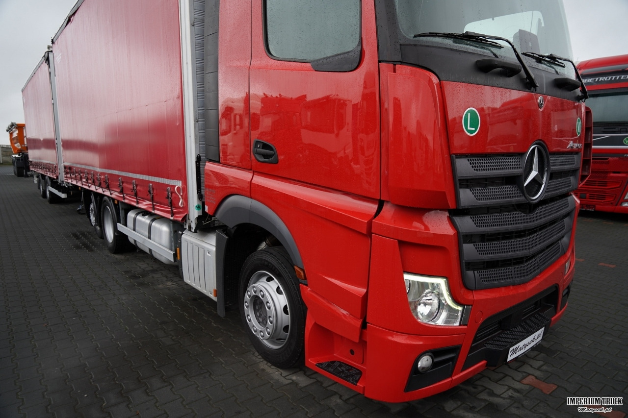 MERCEDES-BENZ ACTROS 2545 / ZESTAW TANDEM 120 M3 / PRZEJAZDOWY / 6x2 / BIG SPACE / WIELTON / - Curtain side truck: picture 5 MERCEDES-BENZ ACTROS 2545 / ZESTAW TANDEM 120 M3 / PRZEJAZDOWY / 6x2 / BIG SPACE / WIELTON / - Curtain side truck: picture 5
