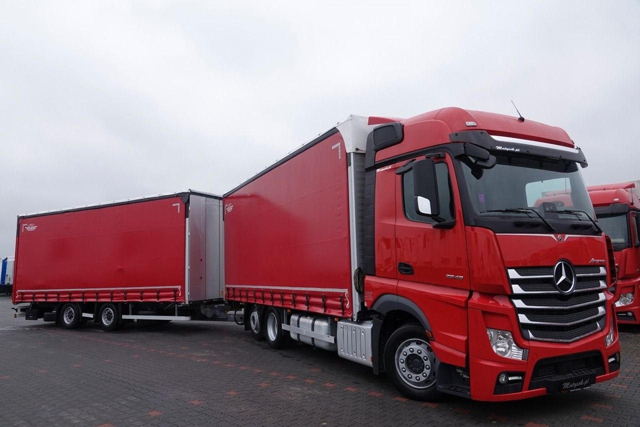 Mercedes-Benz ACTROS 2548 / ZESTAW TANDEM 120 M3 / PRZEJAZDOWY - Curtain side truck: picture 4 Mercedes-Benz ACTROS 2548 / ZESTAW TANDEM 120 M3 / PRZEJAZDOWY - Curtain side truck: picture 4