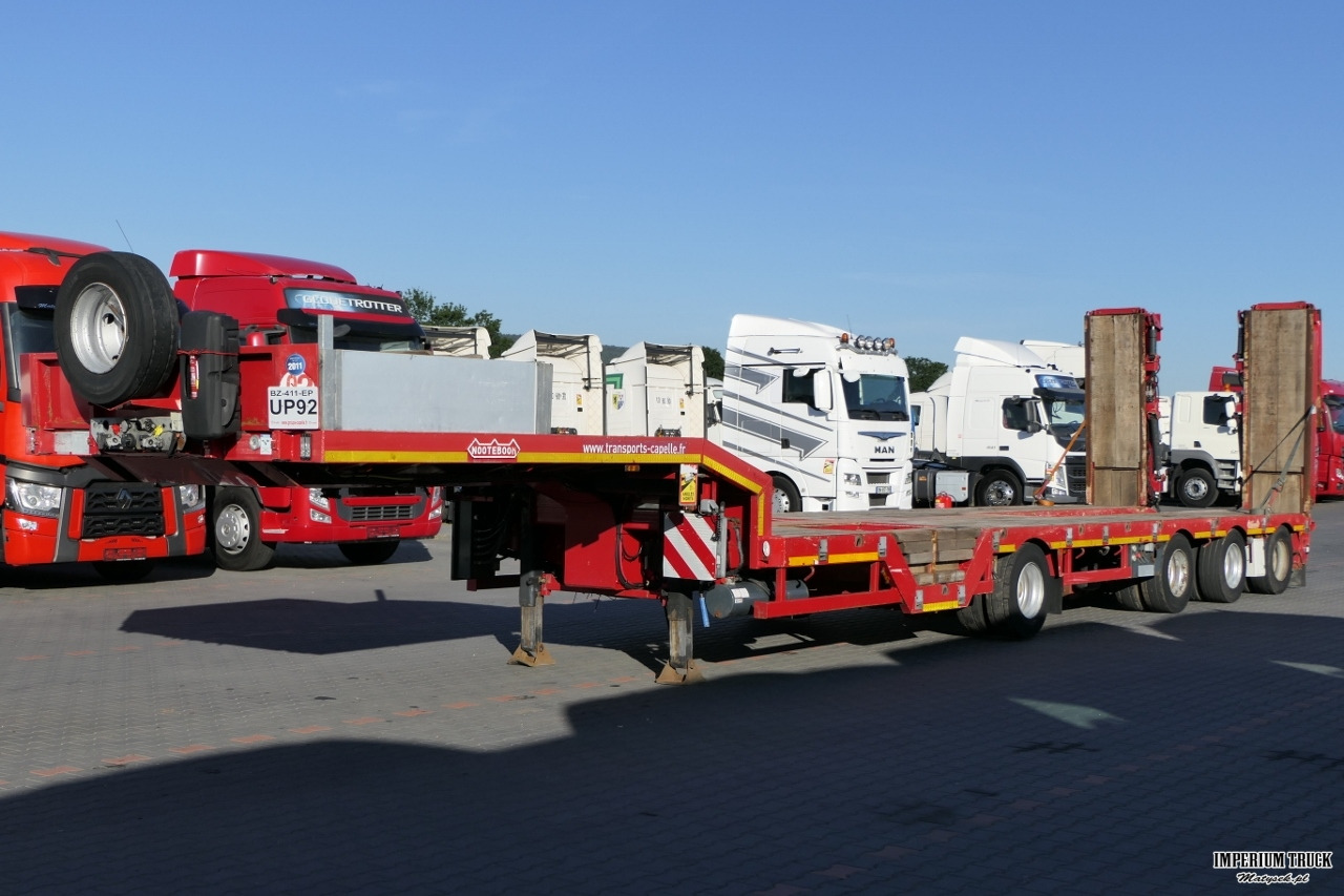 NOTEBOOM NISKOPODWOZIE LAWETA / 4 OSIOWA / DMC: 73500 KG / NAJAZDY HYDRAULICZNE / OŚ PODNOSZONA / - Low loader semi-trailer: picture 3 NOTEBOOM NISKOPODWOZIE LAWETA / 4 OSIOWA / DMC: 73500 KG / NAJAZDY HYDRAULICZNE / OŚ PODNOSZONA / - Low loader semi-trailer: picture 3
