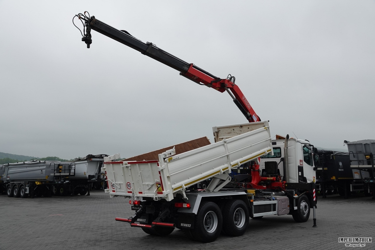 RENAULT C 380 / 6x4 / WYWROTKA 3 STRONNA + HDS FASSI F135 / HYDROBURTA / EURO 6 / STEROWANIE RADIOWE / ROTATOR / BORDMATIC - Tipper, Crane truck: picture 5 RENAULT C 380 / 6x4 / WYWROTKA 3 STRONNA + HDS FASSI F135 / HYDROBURTA / EURO 6 / STEROWANIE RADIOWE / ROTATOR / BORDMATIC - Tipper, Crane truck: picture 5