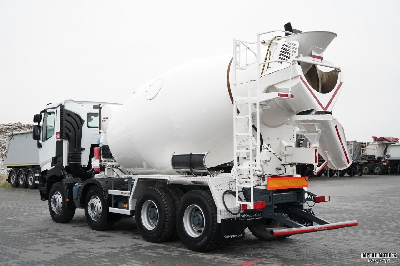 RENAULT C 380 / 8X4 / BETONOMIESZARKA / GRUSZKA / SCHWING STETTER 9 M3 / EURO 6 / - Concrete mixer truck: picture 3 RENAULT C 380 / 8X4 / BETONOMIESZARKA / GRUSZKA / SCHWING STETTER 9 M3 / EURO 6 / - Concrete mixer truck: picture 3
