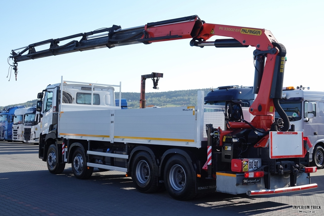 RENAULT C 430 / 8x4 / SKRZYNIOWY 7 M + HDS PALFINGER 33002 -wysów: 14,5 M / UDŹWIG 9800 KG / STEROWANIE RADIOWE / ROTATOR / EURO 6 - Dropside/ Flatbed truck, Crane truck: picture 2 RENAULT C 430 / 8x4 / SKRZYNIOWY 7 M + HDS PALFINGER 33002 -wysów: 14,5 M / UDŹWIG 9800 KG / STEROWANIE RADIOWE / ROTATOR / EURO 6 - Dropside/ Flatbed truck, Crane truck: picture 2