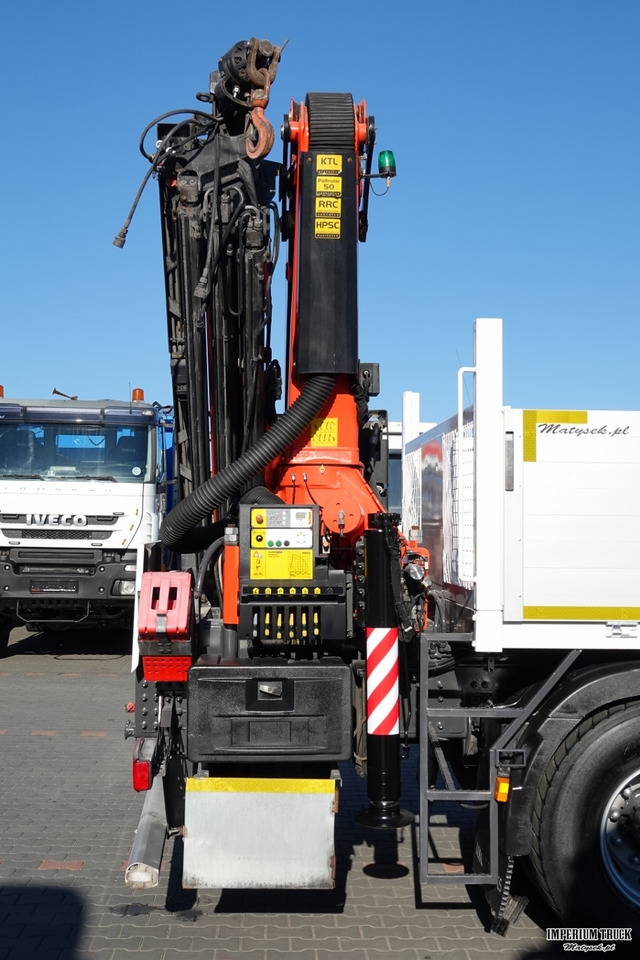 Dropside/ Flatbed truck, Crane truck RENAULT C 430 / 8x4 / SKRZYNIOWY 7 M + HDS PALFINGER 33002 -wysów: 14,5 M / UDŹWIG 9800 KG / STEROWANIE RADIOWE / ROTATOR / EURO 6: picture 16