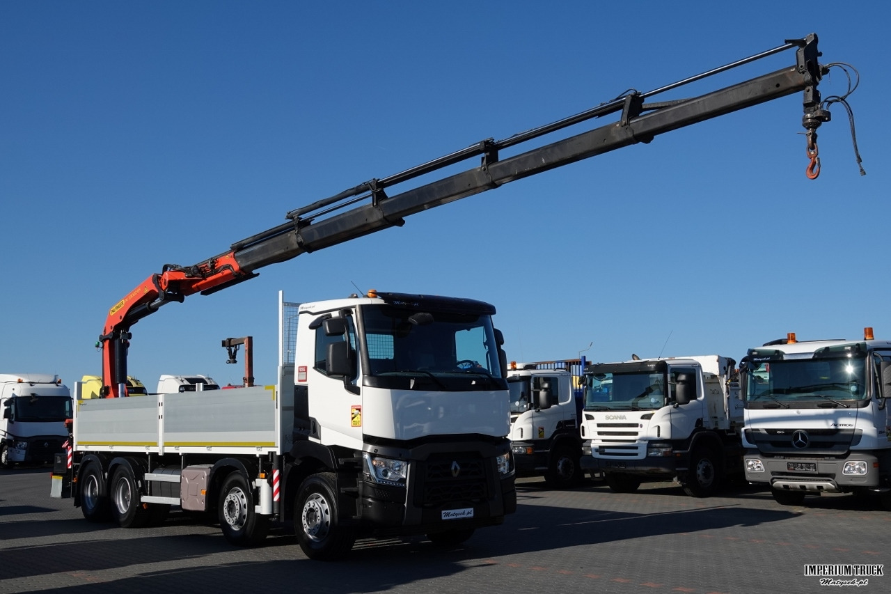 RENAULT C 430 / 8x4 / SKRZYNIOWY 7 M + HDS PALFINGER 33002 -wysów: 14,5 M / UDŹWIG 9800 KG / STEROWANIE RADIOWE / ROTATOR / EURO 6 - Dropside/ Flatbed truck, Crane truck: picture 5 RENAULT C 430 / 8x4 / SKRZYNIOWY 7 M + HDS PALFINGER 33002 -wysów: 14,5 M / UDŹWIG 9800 KG / STEROWANIE RADIOWE / ROTATOR / EURO 6 - Dropside/ Flatbed truck, Crane truck: picture 5