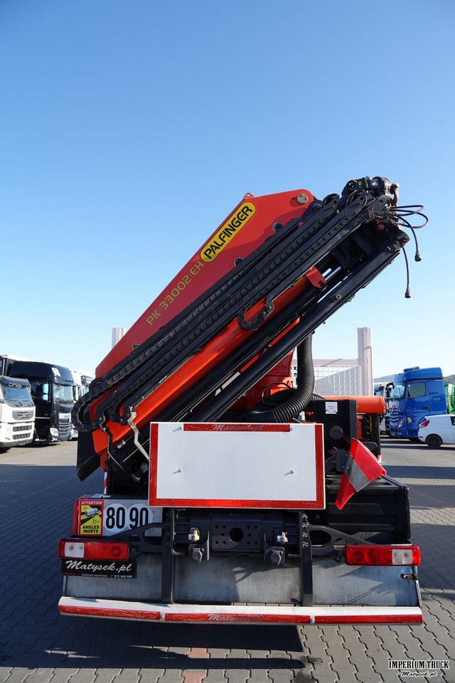 Dropside/ Flatbed truck, Crane truck RENAULT C 430 / 8x4 / SKRZYNIOWY 7 M + HDS PALFINGER 33002 -wysów: 14,5 M / UDŹWIG 9800 KG / STEROWANIE RADIOWE / ROTATOR / EURO 6: picture 19