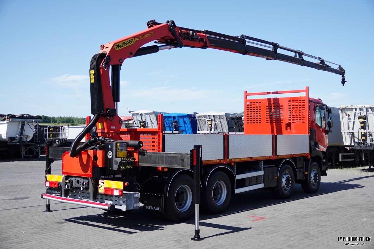 RENAULT C 430 / 8x4 / SKRZYNIOWY 7 M + HDS PALFINGER PK 2300-EH / WYSÓW 15 M / PILOT / ROTATOR / SPROWADZONY - Dropside/ Flatbed truck, Crane truck: picture 4 RENAULT C 430 / 8x4 / SKRZYNIOWY 7 M + HDS PALFINGER PK 2300-EH / WYSÓW 15 M / PILOT / ROTATOR / SPROWADZONY - Dropside/ Flatbed truck, Crane truck: picture 4