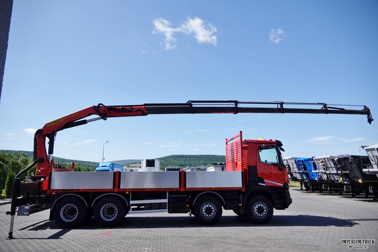 RENAULT C 430 / 8x4 / SKRZYNIOWY 7 M + HDS PALFINGER PK 2300-EH / WYSÓW 15 M / PILOT / ROTATOR / SPROWADZONY - Dropside/ Flatbed truck, Crane truck: picture 5 RENAULT C 430 / 8x4 / SKRZYNIOWY 7 M + HDS PALFINGER PK 2300-EH / WYSÓW 15 M / PILOT / ROTATOR / SPROWADZONY - Dropside/ Flatbed truck, Crane truck: picture 5