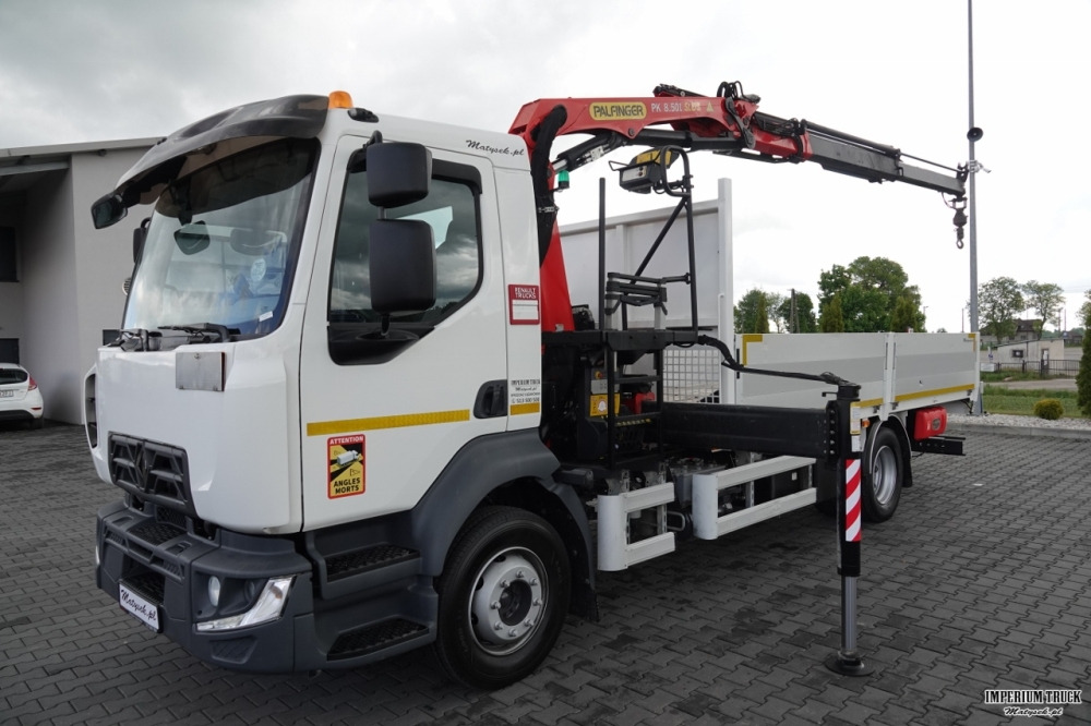 RENAULT D 210 / 4X2 / SKRZYNIOWY 5 M + HDS PALFINGER PK 8.501 SLD A / UDŹWIG 5 580G / STEROWANIE RADIOWE / ROTATOR / SPROWADZONY - Dropside/ Flatbed truck, Crane truck: picture 2 RENAULT D 210 / 4X2 / SKRZYNIOWY 5 M + HDS PALFINGER PK 8.501 SLD A / UDŹWIG 5 580G / STEROWANIE RADIOWE / ROTATOR / SPROWADZONY - Dropside/ Flatbed truck, Crane truck: picture 2