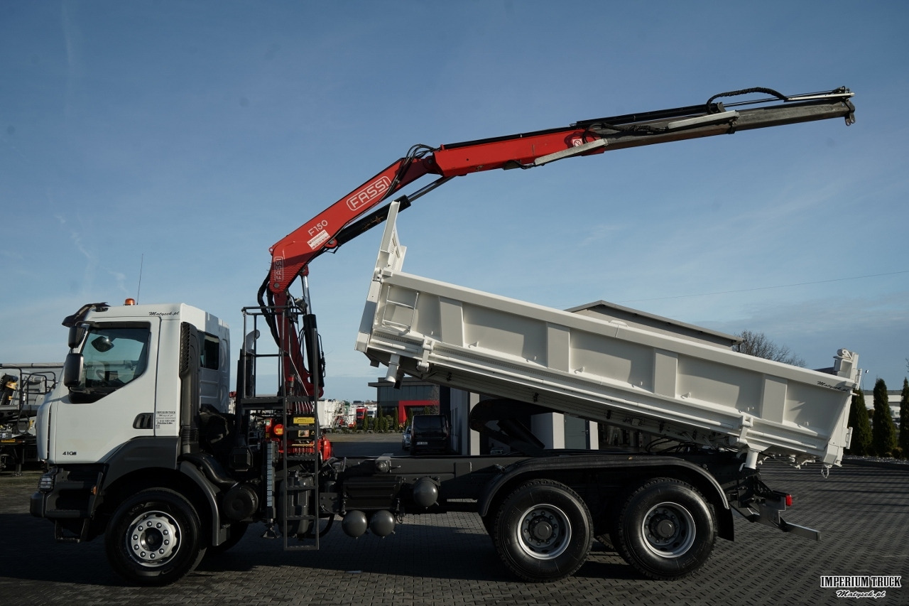 RENAULT KERAX 410 / 6x4 / WYWROTKA + HDS FASSI F150 / HYDROBURTA / BORDMATIC / OPONY 100% / CHWYTAK - Tipper, Crane truck: picture 3 RENAULT KERAX 410 / 6x4 / WYWROTKA + HDS FASSI F150 / HYDROBURTA / BORDMATIC / OPONY 100% / CHWYTAK - Tipper, Crane truck: picture 3
