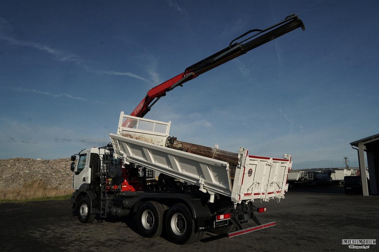 RENAULT KERAX 410 / 6x4 / WYWROTKA + HDS FASSI F150 / HYDROBURTA / BORDMATIC / OPONY 100% / CHWYTAK - Tipper, Crane truck: picture 4 RENAULT KERAX 410 / 6x4 / WYWROTKA + HDS FASSI F150 / HYDROBURTA / BORDMATIC / OPONY 100% / CHWYTAK - Tipper, Crane truck: picture 4