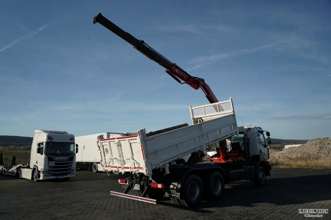 RENAULT KERAX 410 / 6x4 / WYWROTKA + HDS FASSI F150 / HYDROBURTA / BORDMATIC / OPONY 100% / CHWYTAK - Tipper, Crane truck: picture 5 RENAULT KERAX 410 / 6x4 / WYWROTKA + HDS FASSI F150 / HYDROBURTA / BORDMATIC / OPONY 100% / CHWYTAK - Tipper, Crane truck: picture 5