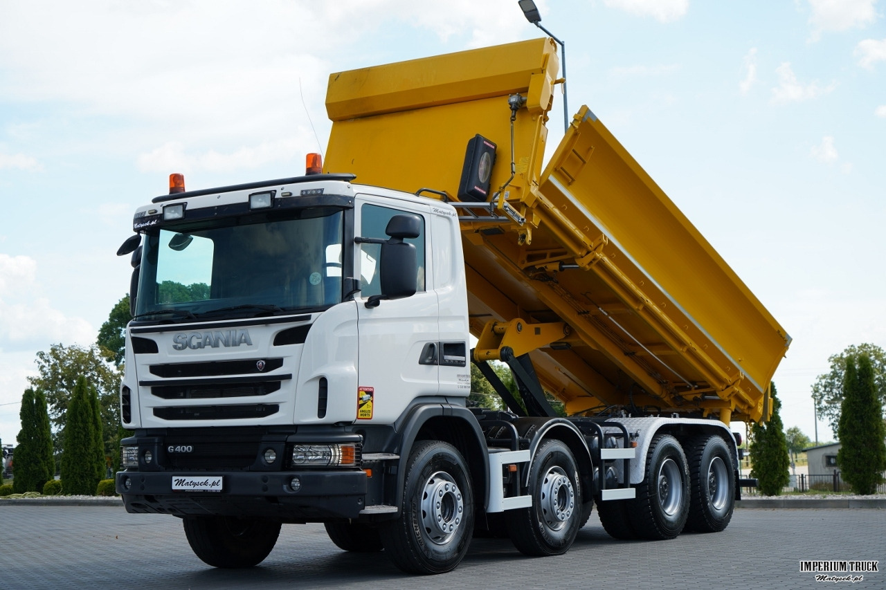 SCANIA G 400 / 8x4 / WYWROTKA 2 STRONNA / HYDROBURTA / BORDMATIC / MANUAL - Tipper: picture 1 SCANIA G 400 / 8x4 / WYWROTKA 2 STRONNA / HYDROBURTA / BORDMATIC / MANUAL - Tipper: picture 1