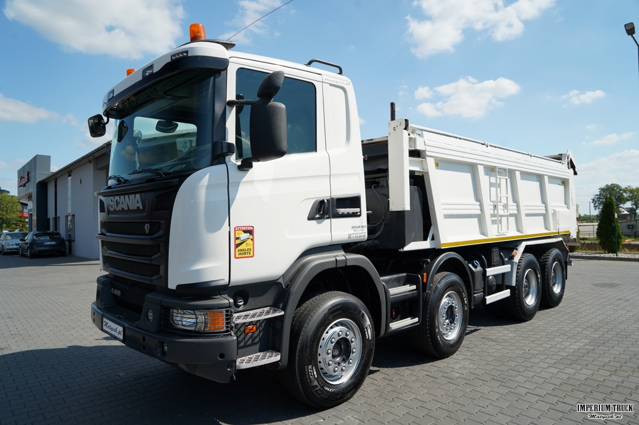 SCANIA G 410 / 8X4 / ZABUDOWA SAMOWYŁADOWCZA DO ASFALTU / 2X HYDROKLAPA / DACH HYDRAULICZNY / POD ROZŚCIEŁACZ - Tipper: picture 2 SCANIA G 410 / 8X4 / ZABUDOWA SAMOWYŁADOWCZA DO ASFALTU / 2X HYDROKLAPA / DACH HYDRAULICZNY / POD ROZŚCIEŁACZ - Tipper: picture 2