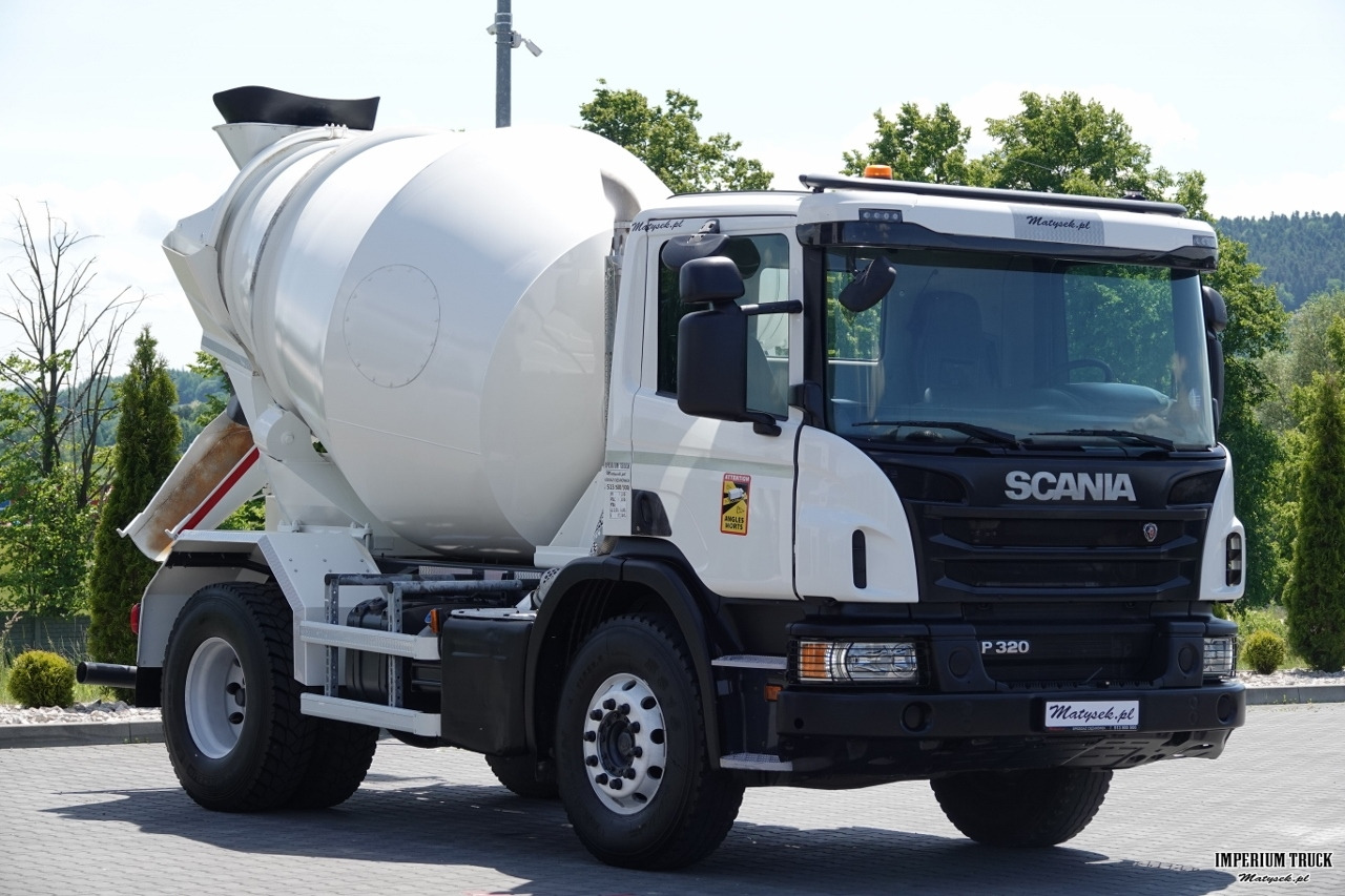 SCANIA / P 320 / BETONOMIESZARKA / GRUSZKA /5 m3 / ALUFELGI / EURO 6 - Concrete mixer truck: picture 2 SCANIA / P 320 / BETONOMIESZARKA / GRUSZKA /5 m3 / ALUFELGI / EURO 6 - Concrete mixer truck: picture 2