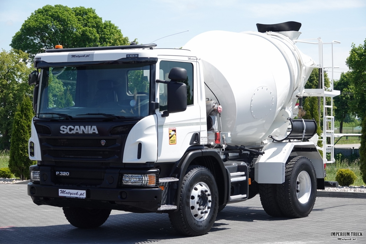 SCANIA / P 320 / BETONOMIESZARKA / GRUSZKA /5 m3 / ALUFELGI / EURO 6 - Concrete mixer truck: picture 4 SCANIA / P 320 / BETONOMIESZARKA / GRUSZKA /5 m3 / ALUFELGI / EURO 6 - Concrete mixer truck: picture 4